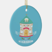 Nieuwe startkerst keramisch ornament (Rechts)