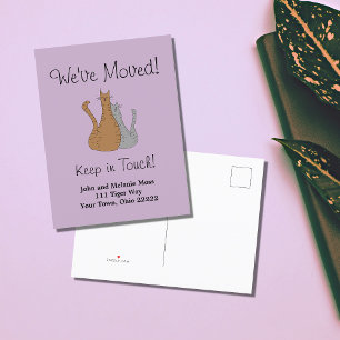 Nieuwe startpunt waarop we Tabby Cats hebben verpl Aankondigingskaart