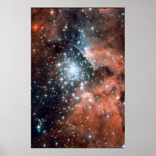 Nieuwe sterren in NGC 3603 20x30 (20x30) Poster