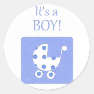 Nieuwe Stickers voor de bekendmaking van Baby Boy
