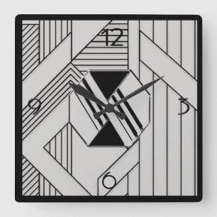 Nieuwe stijl Art Deco Vierkante Klok