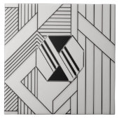 Nieuwe stijlzwarte en grijze deco-keramische Tegel Tegeltje (Voorkant)