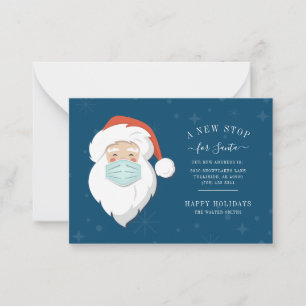 Nieuwe stop voor Kerstman We zijn verhuisd Kerstve Notitiekaartje