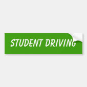 nieuwe studentenchauffeur bumper sticker (Voorkant)