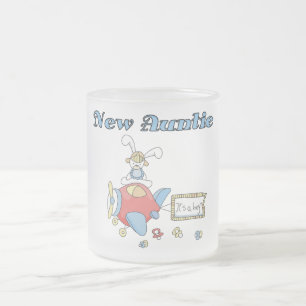 Nieuwe tante - Vliegtuig Tshirts en geschenken Matglas Koffiemok
