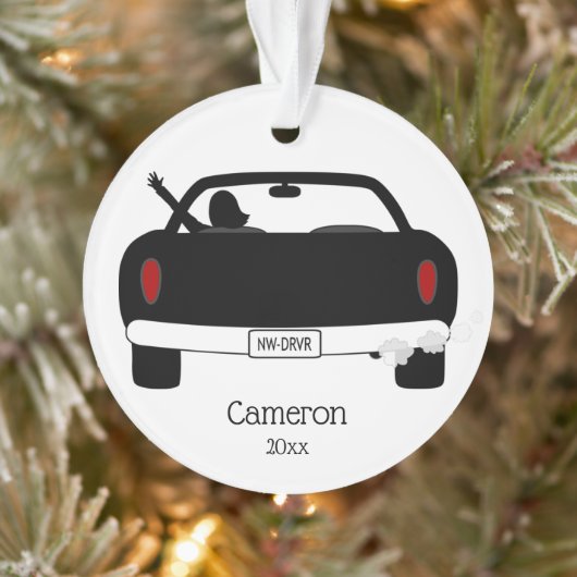 Nieuwe Teen-driver Ornament (Boom)