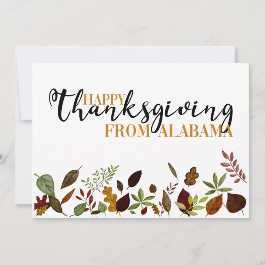 Nieuwe Thanksgiving voor kennisgeving thuis Feestdagenkaart (Voorkant)