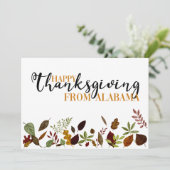 Nieuwe Thanksgiving voor kennisgeving thuis Feestdagenkaart (Staand voorkant)
