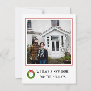 Nieuwe thuis foto Vakantie verhuis aankondiging