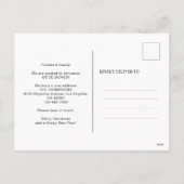 Nieuwe thuis voor de feestdagen Blauwe deur vakant (Achterkant)