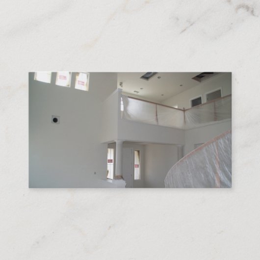 Nieuwe thuisconstructie visitekaartje (Voorkant)