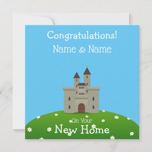 Nieuwe thuiskaart kaart (Voorkant)