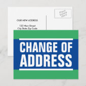 Nieuwe thuiswijziging van adresbewegende briefkaar aankondigingskaart (Voorkant / Achterkant)