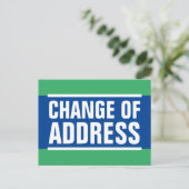 Nieuwe thuiswijziging van adresbewegende briefkaar aankondigingskaart (Staand voorkant)