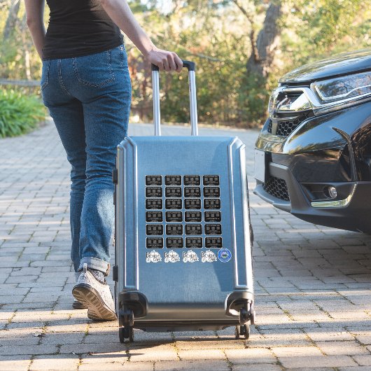 NIEUWE TRANSPARANTE PATENT BORD STICKER (Koffer Insitu)