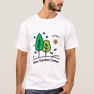 Nieuwe Tuincentrum Aangepaste Zakelijke Logo Kunst T-shirt