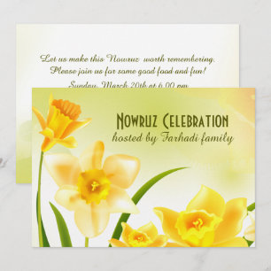 Nieuwe Uitnodigingen van de nieuwjaarspartij Nowru