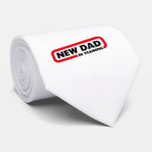 Nieuwe vader in opleiding stropdas (Opgerold)