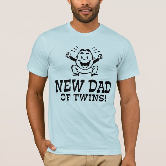 Nieuwe vader van Twins T-shirt (Voorkant)