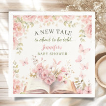 Nieuwe verhalenbibliotheek baby shower meisje roze