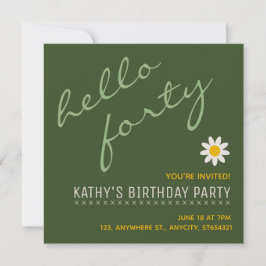 Nieuwe verjaardagsfeest uitnodiging | persoonlijke