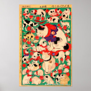 Nieuwe verzameling katten poster