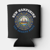 NIEUWE VLAG VAN DE STAAT HAMPSHIRE GRANITE BLIKJESKOELER (Achterkant)