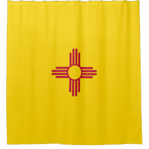 Nieuwe vlag van Mexico (VS-staat) Douchegordijn