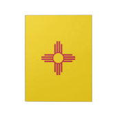 Nieuwe vlag van Mexico (VS-staat) Notitieblok (Gedraaid)