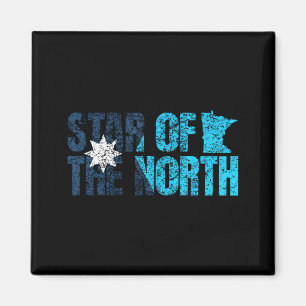 Nieuwe vlag van Minnesota Mn Ster Van Het Noorden Magneet