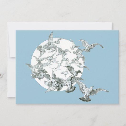  nieuwe vogelstand met volle maan (Voorkant)