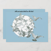  nieuwe vogelstand met volle maan (Voorkant / Achterkant)