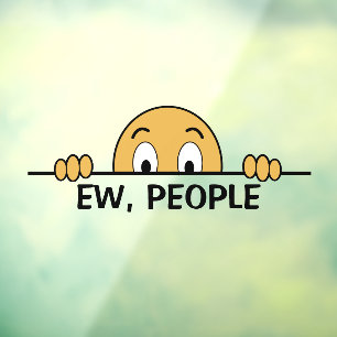 Nieuwe volwassenen raamsticker