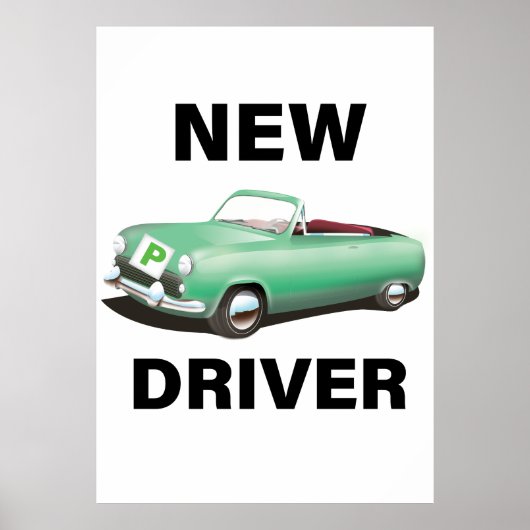 Nieuwe voorlopig chauffeur poster (Voorkant)
