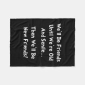 Nieuwe vrienden fleece deken (Voorkant (Horizontaal))