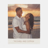 Nieuwe Vrouw Bruid Fleece Deken Vriendin Gift Idee (Voorkant)