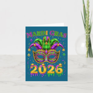 Nieuwe Vrouwen Mardi Gras Narrenhoed Orleans Kaart