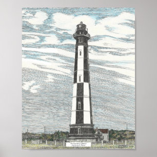 Nieuwe vuurtoren van Cape Henry Poster