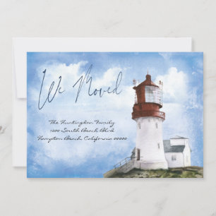 Nieuwe vuurtoren van het Basis van het Huis wij ve Aankondiging