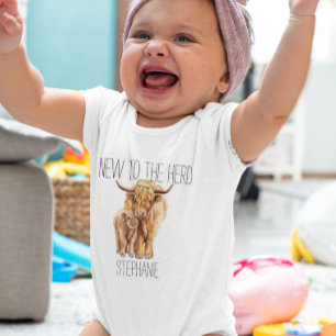 Nieuwe Waterverf van de Koe van de Herd Highland C Romper