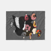 Nieuwe wereldbeelden fleece deken (Voorkant (Horizontaal))