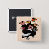 Nieuwe wereldbeelden vierkante button 5,1 cm (Voorkant /achterkant)