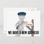 Nieuwe wijziging van het Briefkaart Adres (Voorkant / Achterkant)