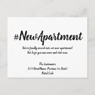 Nieuwe wijziging van het vak Adres Briefkaart