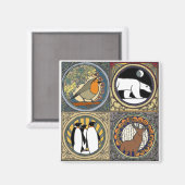 Nieuwe winter magneet (Voorkant / Achterkant)