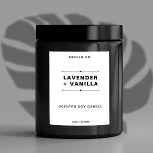 Nieuwe witte moderne Sticker met productlabel voor