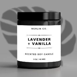 Nieuwe witte moderne Sticker met productlabel voor