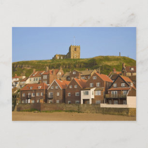 Nieuwe woningen en St Margarets-kerk, Whitby, Briefkaart