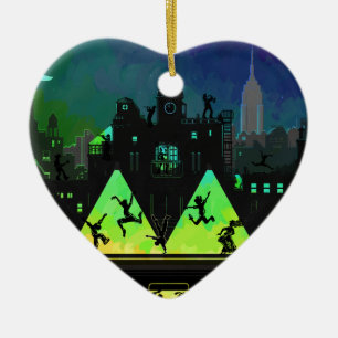 Nieuwe York Boogie Nights Keramisch Ornament