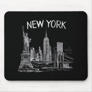 Nieuwe York Cadeaus voor Mannen Vrouwen NY Stad Vi Muismat
